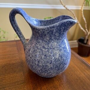 Vintage - Blue Speckled Ceramic Vase